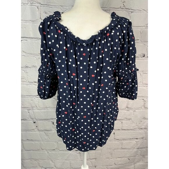 EUC Crown & Ivy Polka Dots Top - Picture 4 of 4